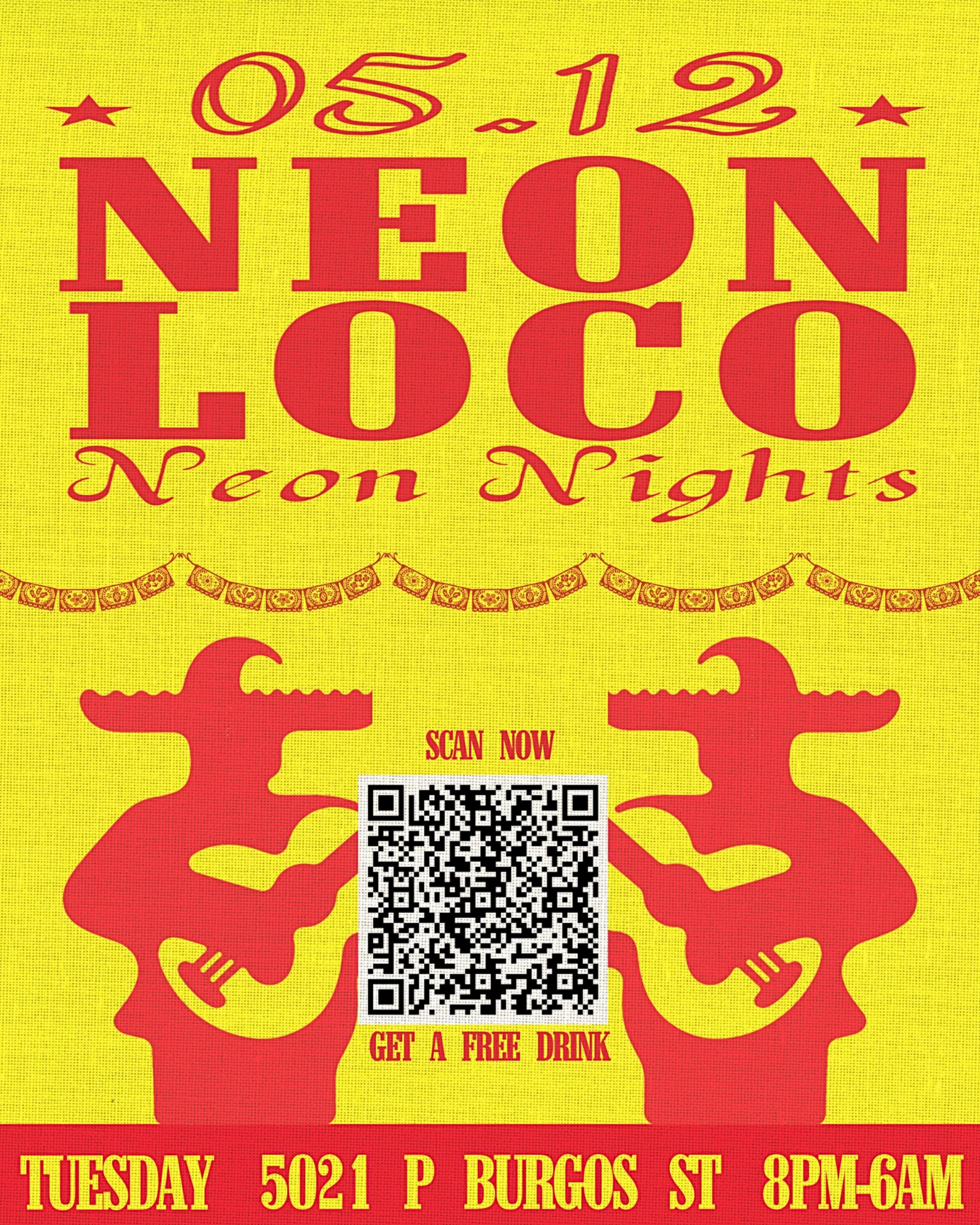 Guests at the Neon Loco event at Neon Nights Bar Club