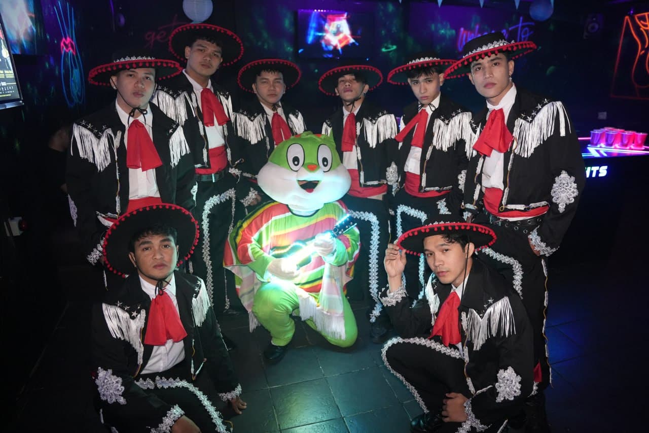 Guests at the Neon Loco event at Neon Nights Bar Club